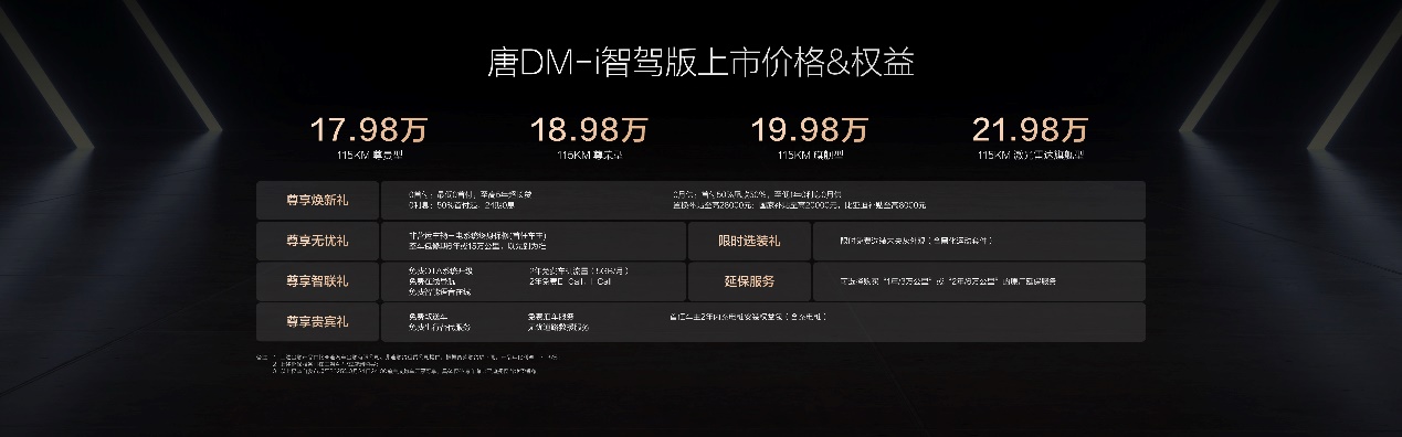唐DM-i智驾版上市：标配高阶智驾，售价17.98万起